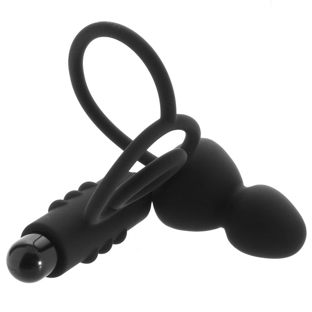 Anal Adventures Platinum Anal Plug and C-Ring Vibe