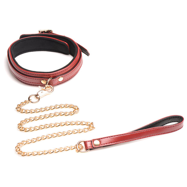 Master Series 6 Piece Burgundy Bondage Set