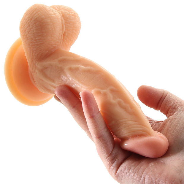 Real Skin Whoppers 6.5 Inch Dildo in Flesh