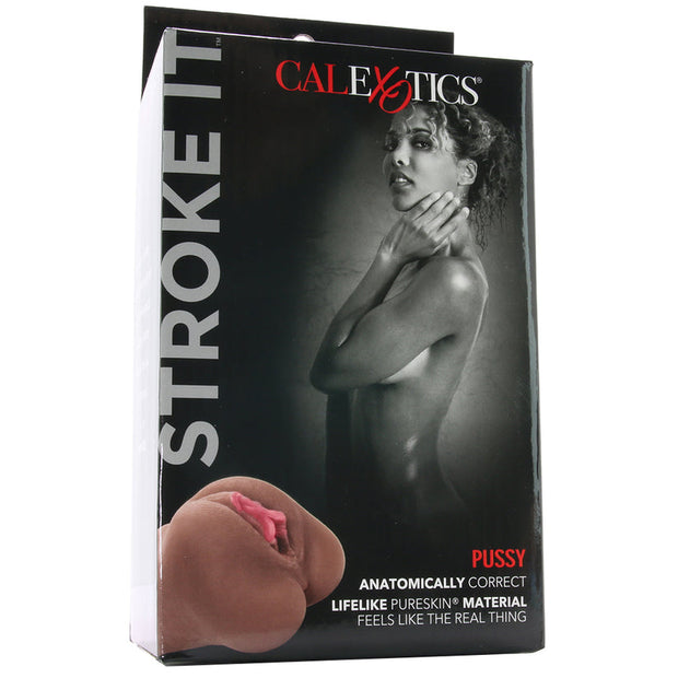 Stroke It Anatomical Pussy Stroker in Brown