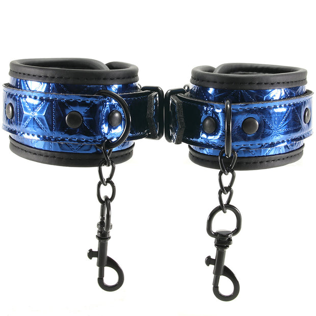 WhipSmart Deluxe Universal Buckle Cuffs in Blue