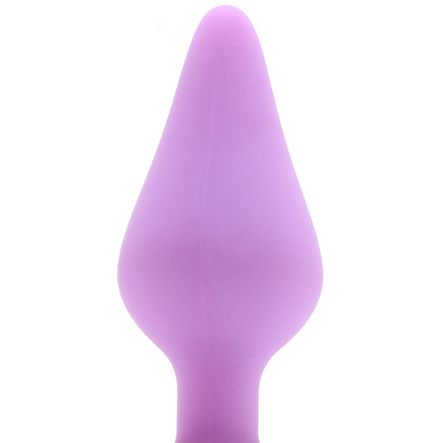 Candy Hearts F**k Me Medium Butt Plug in Purple